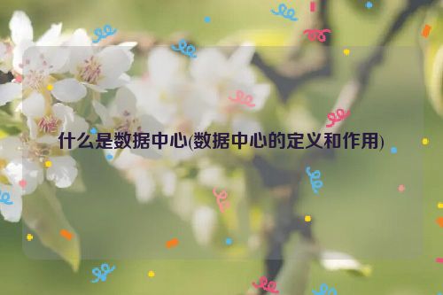 什么是数据中心(数据中心的定义和作用)