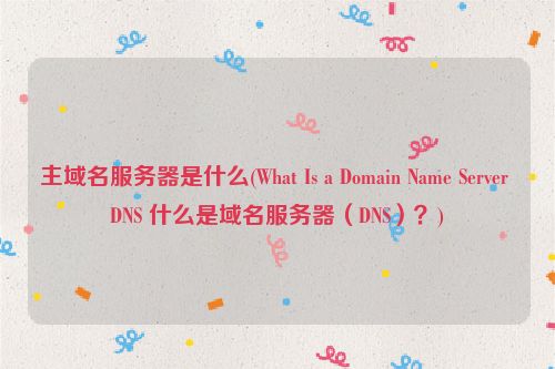 主域名服务器是什么(What Is a Domain Name Server DNS 什么是域名服务器（DNS）？)